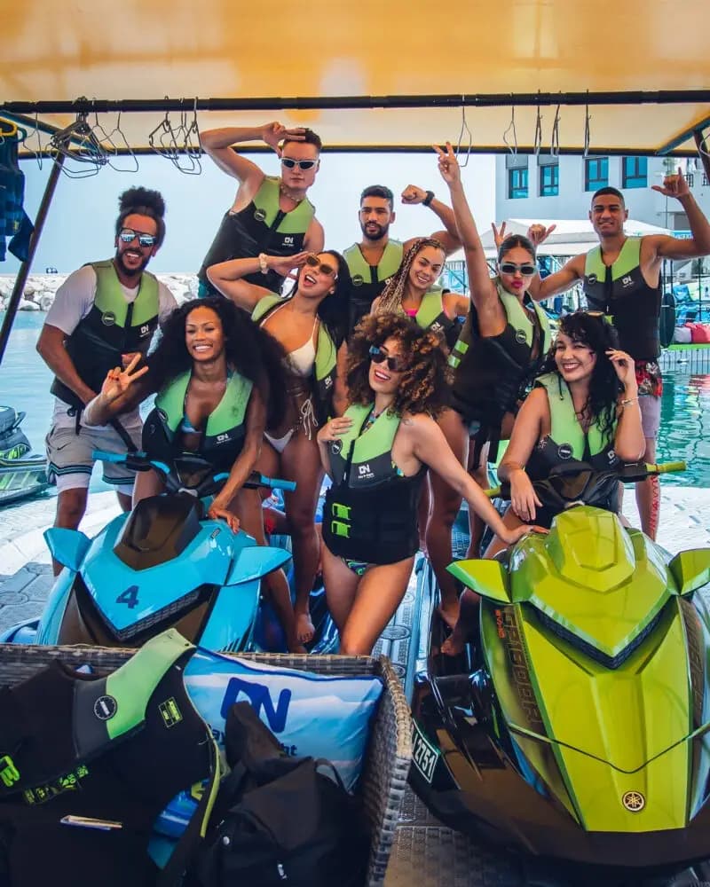 Watersports adventure background
